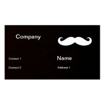 Tarjeta de visita del Deber-tener-Bigote