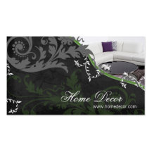 Tarjeta de visita del decorador de interiores - so