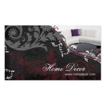 Tarjeta de visita del decorador de interiores - so