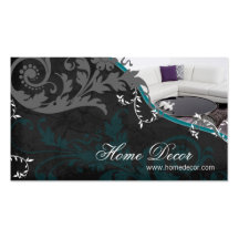 Tarjeta de visita del decorador de interiores - so