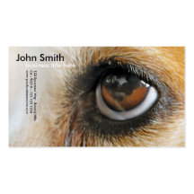 Tarjeta de visita del diseño del ojo del perro del
