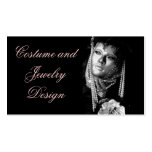 Tarjeta de visita del diseño del traje y de la joy