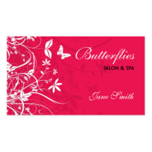 Tarjeta de visita del diseño floral