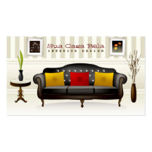 Tarjeta de visita del diseño interior de Bela de l