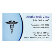 Tarjeta de visita del doctor Medical Symbol del mé
