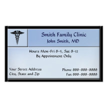 Tarjeta de visita del doctor Medical Symbol del mé