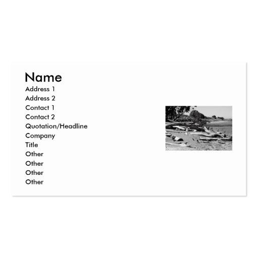 Tarjeta de visita del Driftwood