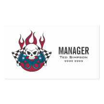 Tarjeta de visita del encargado de equipo de carre