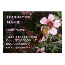 Tarjeta de visita del encargado de la abeja