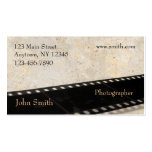 Tarjeta de visita del fotógrafo