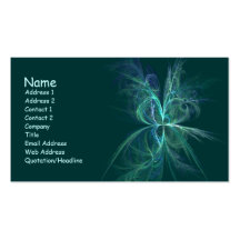 Tarjeta de visita del fractal de la energía psíqui