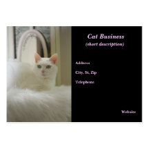 Tarjeta de visita del gato