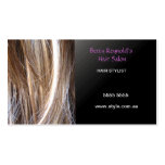 Tarjeta de visita del Hairstylist
