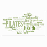 Tarjeta de visita del instructor de PILATES tarjetas de negocio