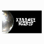 Tarjeta de visita del Karaoke tarjetas de negocio