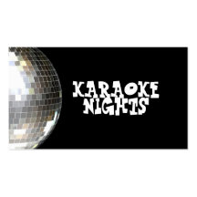 Tarjeta de visita del Karaoke