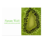 Tarjeta de visita del kiwi del nutricionista