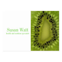 Tarjeta de visita del kiwi del nutricionista