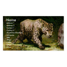 Tarjeta de visita del leopardo