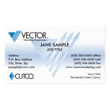 Tarjeta de visita del márketing del vector