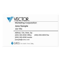 Tarjeta de visita del márketing del vector
