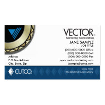 Tarjeta de visita del márketing del vector
