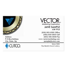 Tarjeta de visita del márketing del vector