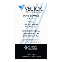 Tarjeta de visita del márketing del vector