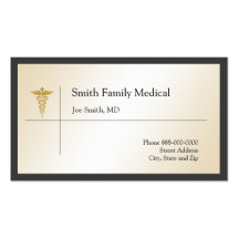 Tarjeta de visita del médico