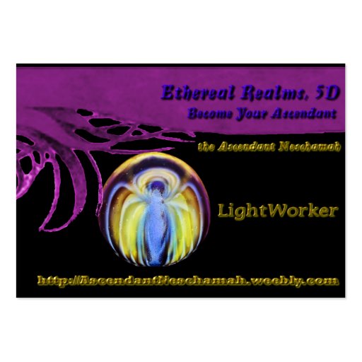 Tarjeta de visita del miembro de LightWorker 5D