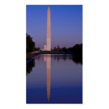 Tarjeta de visita del monumento de Washinton