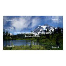 Tarjeta de visita del Mt. Shuksan