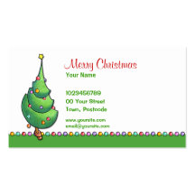 Tarjeta de visita del navidad Tree2
