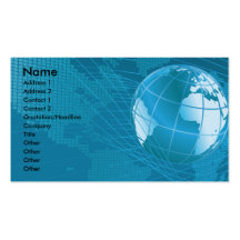 Tarjeta de visita del negocio global
