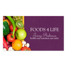 Tarjeta de visita del nutricionista