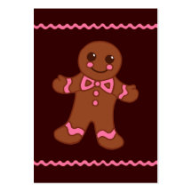 Tarjeta de visita del pan de jengibre