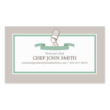 Tarjeta de visita del panadero del cocinero del co