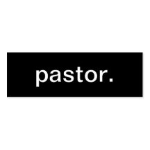 Tarjeta de visita del pastor