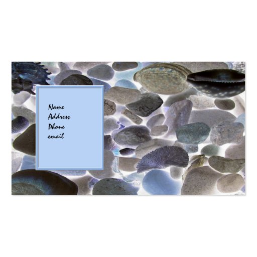 Tarjeta de visita del perfil de los Seashells