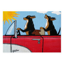 Tarjeta de visita del perro de caza