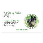 Tarjeta de visita del perro de perrito de Sheltie