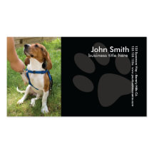 Tarjeta de visita del perro del beagle
