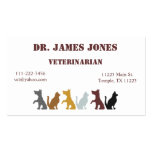 Tarjeta de visita del perro y del gato