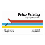 Tarjeta de visita del pintor