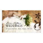 Tarjeta de visita del planificador del boda