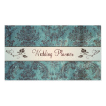 Tarjeta de visita del planificador del boda del da