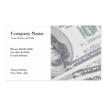 Tarjeta de visita del planificador financiero