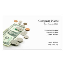 Tarjeta de visita del planificador financiero
