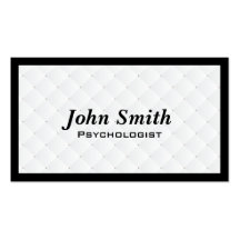 Tarjeta de visita del psicólogo del edredón de la 