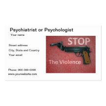 Tarjeta de visita del psicólogo o del psiquiatra